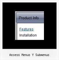 Access Menus Y Submenus Vertical Navigation Tab Example