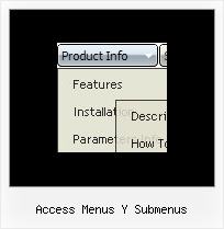 Access Menus Y Submenus Javascript Horizontal Drop Down Menu