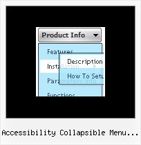 Accessibility Collapsible Menu Javascript Javascript Onmouseover Example