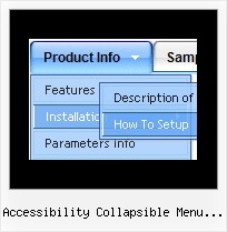 Accessibility Collapsible Menu Javascript Cascading Menu Tutorial