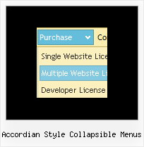 Accordian Style Collapsible Menus Fast Mouseover Menu Javascript