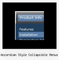 Accordian Style Collapsible Menus Javascript Menubar Example