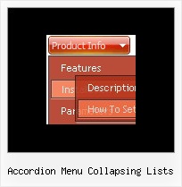 Accordion Menu Collapsing Lists Crear Menu Desplegable Con Javascript