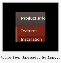 Active Menu Javascript On Same Page Dhtml Buttons Menue