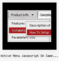 Active Menu Javascript On Same Page Cross Browser Vertical Layer Menus