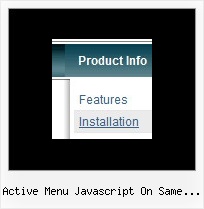 Active Menu Javascript On Same Page Javascript Vertical Navigation Bar