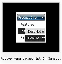 Active Menu Javascript On Same Page Javascript For Dynamic Drop Downs