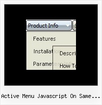 Active Menu Javascript On Same Page Css Menu Drop Down Vertical