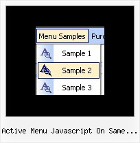 Active Menu Javascript On Same Page Cascading Menu Templates