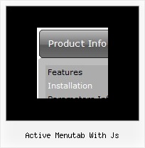 Active Menutab With Js Menu Horizontal Und Submenu
