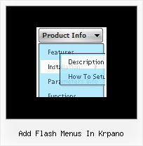 Add Flash Menus In Krpano Drop Down Dynamic Menu
