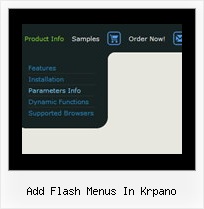 Add Flash Menus In Krpano Vertical Menu Samples
