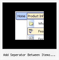 Add Seperator Between Items Virtuemart Side Bar Dropdown Menu Dhtml