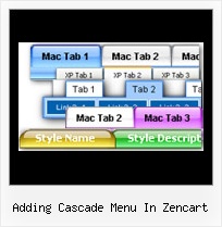 Adding Cascade Menu In Zencart Xp Style Navigation Bar