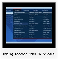 Adding Cascade Menu In Zencart Javascript Menu Vertical