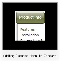 Adding Cascade Menu In Zencart Java Vertical Menu