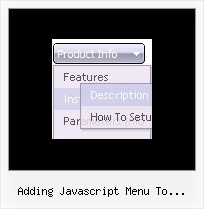 Adding Javascript Menu To Atahualpa Html Context Menu