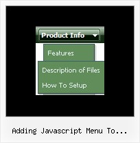 Adding Javascript Menu To Atahualpa Cascading Dropdown Menu