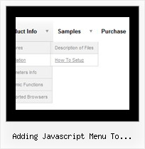 Adding Javascript Menu To Atahualpa Css Pop Up Menus