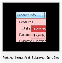 Adding Menu And Submenu In J2me Drop Down Menu Fade