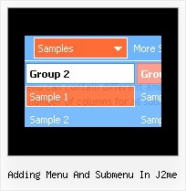 Adding Menu And Submenu In J2me Drop Down Java Menus