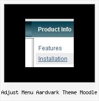 Adjust Menu Aardvark Theme Moodle Dhtml Menu Javascript Vertical