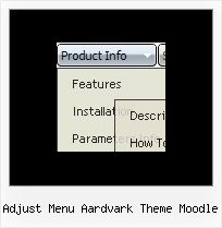 Adjust Menu Aardvark Theme Moodle Html Menu Desplegable Javascript