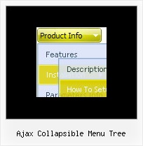 Ajax Collapsible Menu Tree Pulldown Menu Submenu