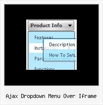 Ajax Dropdown Menu Over Iframe Dhtml Menu Sliding
