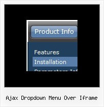 Ajax Dropdown Menu Over Iframe Web Page Separators