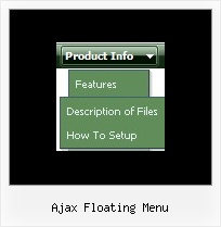 Ajax Floating Menu Flyout Menu In Javascript
