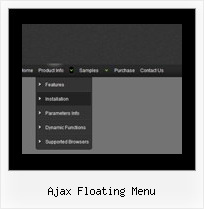 Ajax Floating Menu Collapsing Menu Code