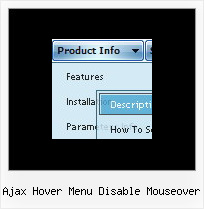 Ajax Hover Menu Disable Mouseover Html Drop Down Tutorial