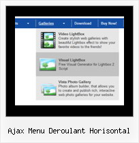 Ajax Menu Deroulant Horisontal Tab Menu Dropdown