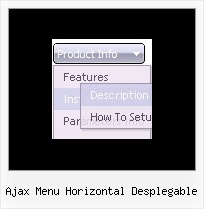 Ajax Menu Horizontal Desplegable Example Menu Dhtml Javascript