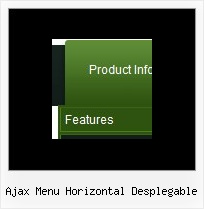 Ajax Menu Horizontal Desplegable Relative Dropdown Menus