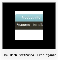 Ajax Menu Horizontal Desplegable Dropdown Menus
