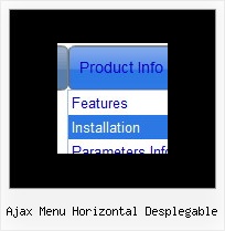 Ajax Menu Horizontal Desplegable Menu Vertical