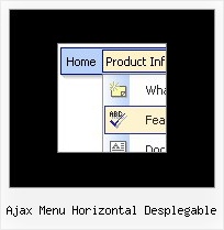 Ajax Menu Horizontal Desplegable Dinamic Position