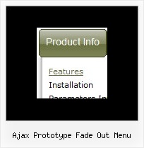 Ajax Prototype Fade Out Menu Javascript Horizontal Submenus
