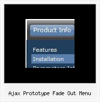 Ajax Prototype Fade Out Menu Rollover Vertical Script