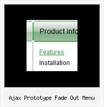 Ajax Prototype Fade Out Menu Submenus In A Pull Down Menu Html