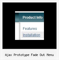 Ajax Prototype Fade Out Menu Transparent Frame Javascript