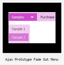 Ajax Prototype Fade Out Menu Pull Down Menu Interface Javascript