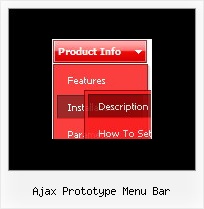 Ajax Prototype Menu Bar Animated Menus For Html Pages
