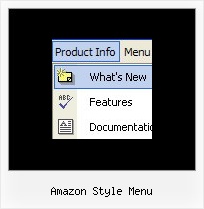 Amazon Style Menu Dhtml Tree Example