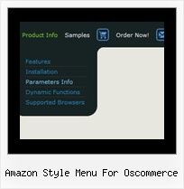 Amazon Style Menu For Oscommerce Website Navigation Bar