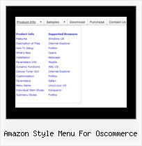 Amazon Style Menu For Oscommerce Dhtml Drop Down Side Menus