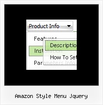 Amazon Style Menu Jquery Rollover Drop Down Javascript