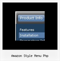 Amazon Style Menu Php Jscript Samples